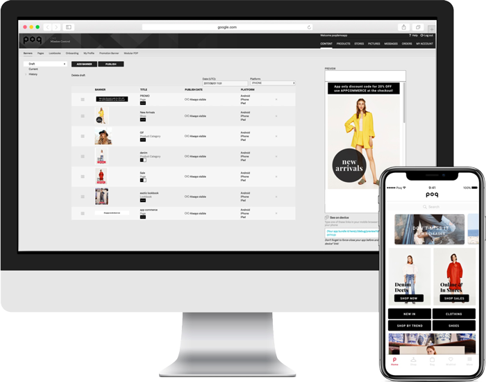 The Poq CMS | Poq - the app commerce company